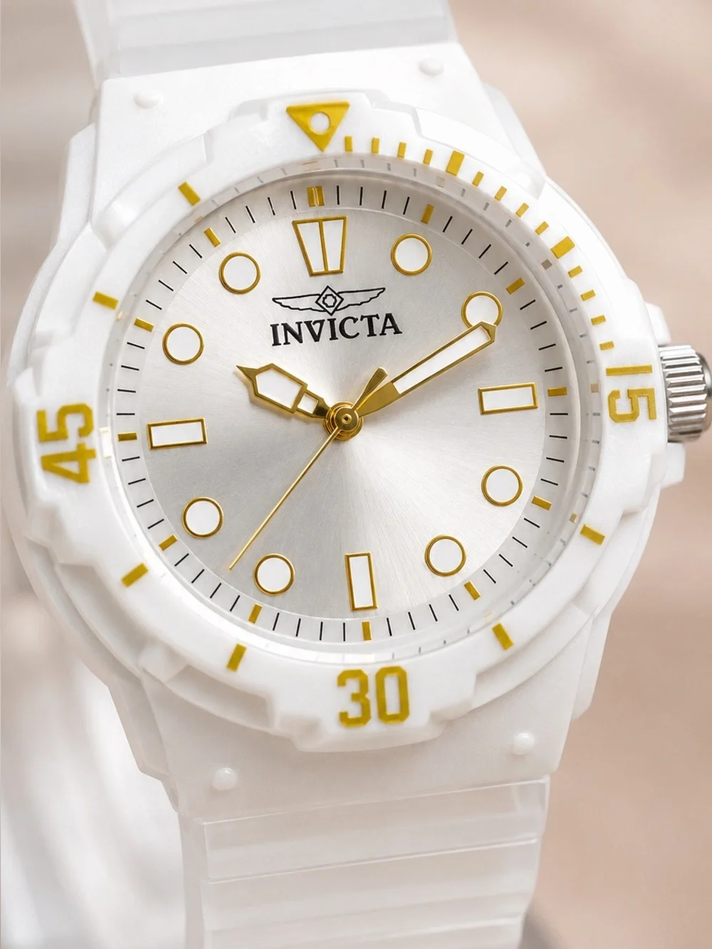 Invicta Celestial 49204 Women’s White Clear Quartz Watch 35mm NWT